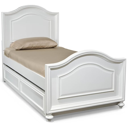Twin Panel Bed with Trundle